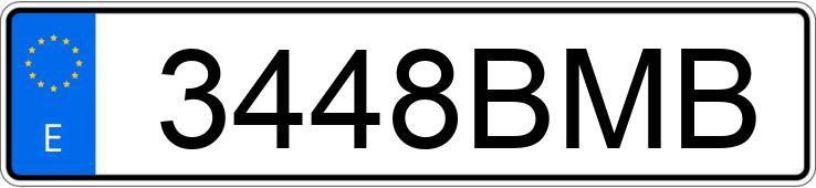 Numer rejestracyjny 3448BMB posiada MERCEDES ACTROS