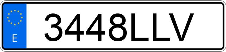 Numer rejestracyjny 3448LLV posiada DACIA DUSTER