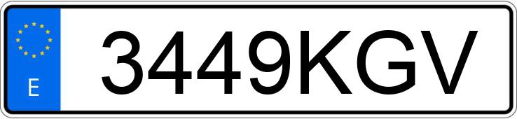 Numer rejestracyjny 3449KGV posiada BMW X1