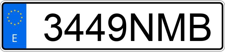 Numer rejestracyjny 3449NMB posiada DACIA DUSTER