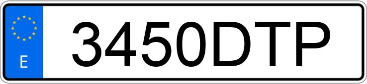 Numer rejestracyjny 3450DTP posiada CITROEN C4