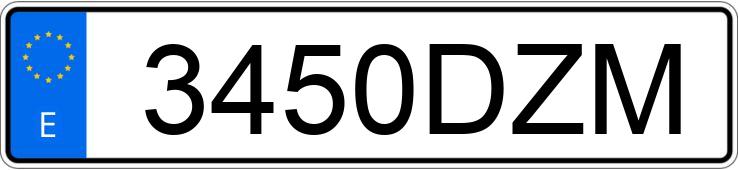 Numer rejestracyjny 3450DZM posiada VOLKSWAGEN GOLF Numer rejestracyjny 3450DZM posiada VOLKSWAGEN GOLF