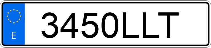 Numer rejestracyjny 3450LLT posiada RENAULT CLIO