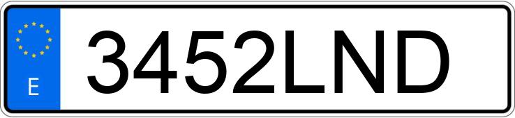 Numer rejestracyjny 3452LND posiada VOLKSWAGEN SHARAN