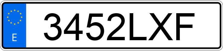 Numer rejestracyjny 3452LXF posiada CITROEN C4