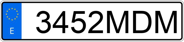 Numer rejestracyjny 3452MDM posiada FORD MUSTANG