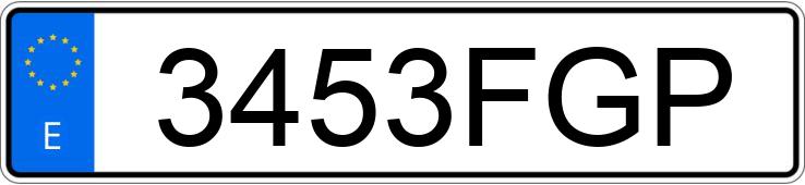 Numer rejestracyjny 3453FGP posiada CHEVROLET-GM KALOS