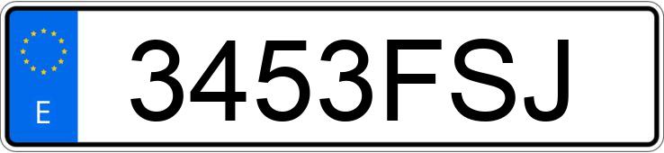 Numer rejestracyjny 3453FSJ posiada BMW SERIE 1