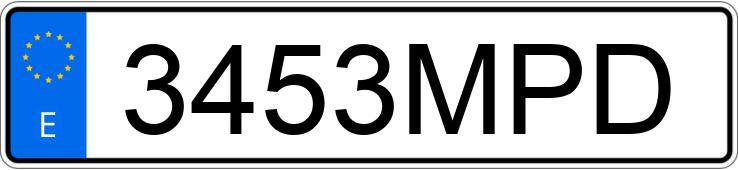 Numer rejestracyjny 3453MPD posiada KIA XCEED