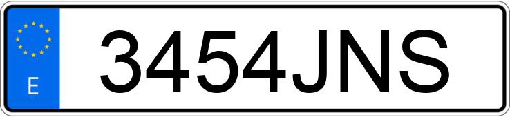 Numer rejestracyjny 3454JNS posiada PEUGEOT 308