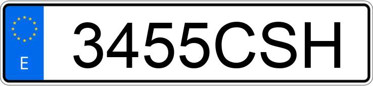 Numer rejestracyjny 3455CSH posiada PEUGEOT BOXER