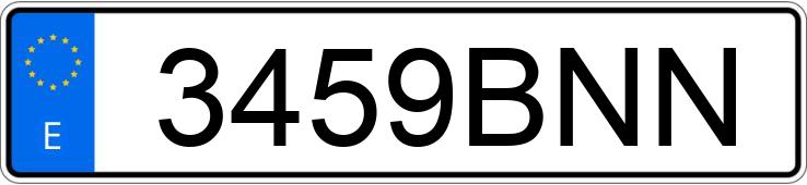 Numer rejestracyjny 3459BNN posiada RENAULT GRAND ESPACE