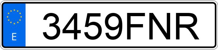 Numer rejestracyjny 3459FNR posiada VOLKSWAGEN PASSAT