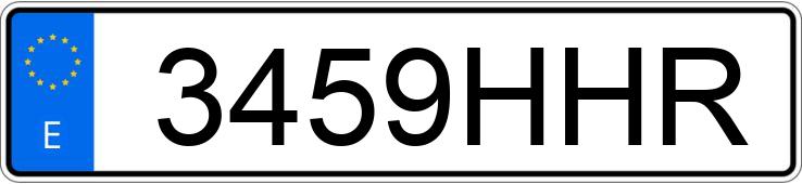 Numer rejestracyjny 3459HHR posiada VOLVO S60