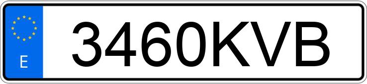 Numer rejestracyjny 3460KVB posiada MERCEDES C (205)