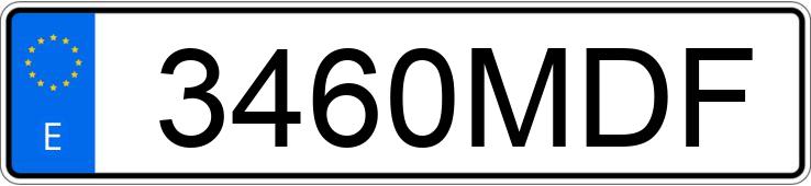 Numer rejestracyjny 3460MDF posiada VOLKSWAGEN AMAROK