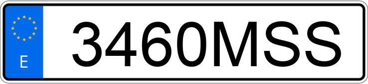 Numer rejestracyjny 3460MSS posiada AUDI A4