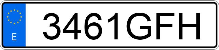 Numer rejestracyjny 3461GFH posiada RENAULT LAGUNA