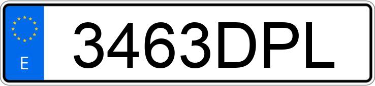 Numer rejestracyjny 3463DPL posiada MERCEDES B (245)