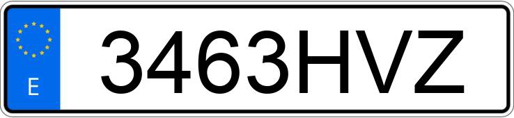 Numer rejestracyjny 3463HVZ posiada DACIA LOGAN