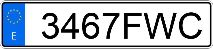 Numer rejestracyjny 3467FWC posiada PEUGEOT PARTNER Numer rejestracyjny 3467FWC posiada PEUGEOT PARTNER