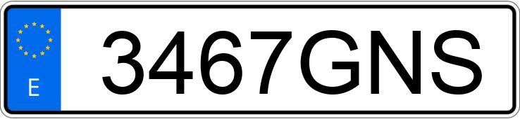 Numer rejestracyjny 3467GNS posiada OPEL ASTRA