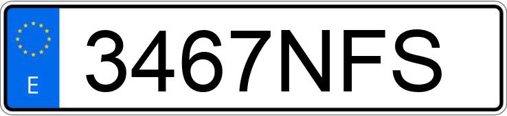 Registreringsnummeret 3467NFS har MERCEDES VITO