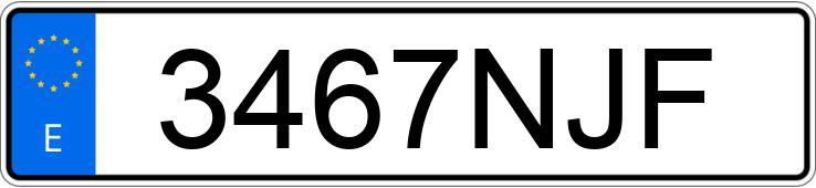 Numer rejestracyjny 3467NJF posiada MERCEDES EQE (295)