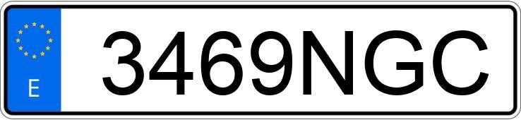 Numer rejestracyjny 3469NGC posiada BMW X2