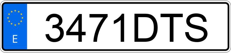 Numer rejestracyjny 3471DTS posiada TOYOTA AVENSIS Numer rejestracyjny 3471DTS posiada TOYOTA AVENSIS