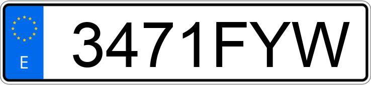 Numer rejestracyjny 3471FYW posiada RENAULT GRAND MODUS