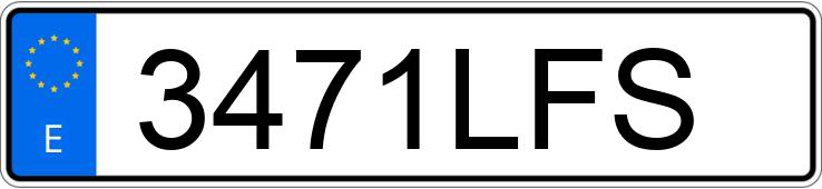 Numer rejestracyjny 3471LFS posiada CITROEN JUMPER