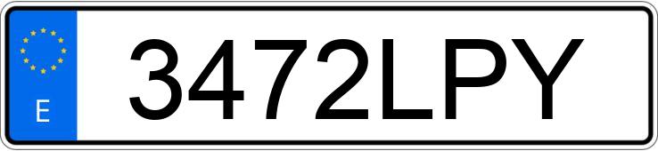 Numer rejestracyjny 3472LPY posiada MERCEDES A (168-169)