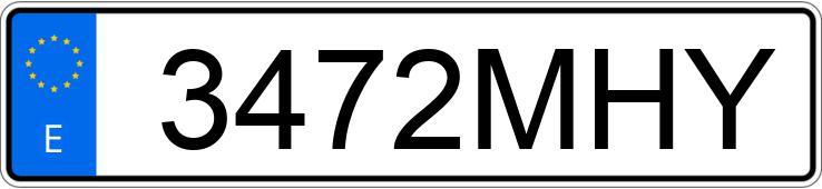 Numer rejestracyjny 3472MHY posiada BMW SERIE 2