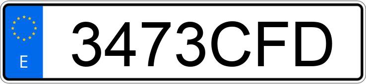 Numer rejestracyjny 3473CFD posiada MITSUBISHI MONTERO IO