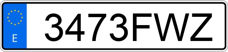 Numer rejestracyjny 3473FWZ posiada PEUGEOT 207