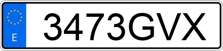 Numer rejestracyjny 3473GVX posiada FORD TRANSIT