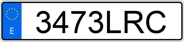 Numer rejestracyjny 3473LRC posiada BMW SERIE 3