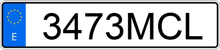Numer rejestracyjny 3473MCL posiada VOLKSWAGEN TIGUAN