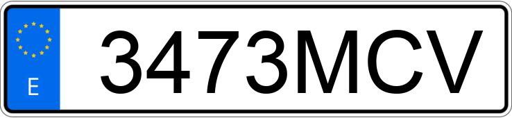 Numer rejestracyjny 3473MCV posiada BMW X4