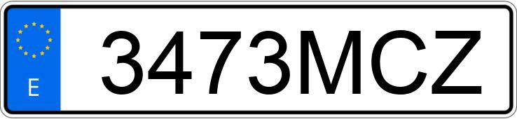 Numer rejestracyjny 3473MCZ posiada BMW X3