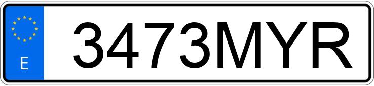 Numer rejestracyjny 3473MYR posiada HYUNDAI I10