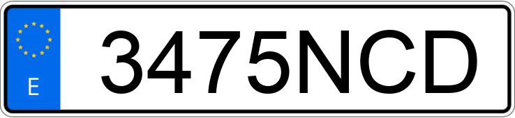 Numer rejestracyjny 3475NCD posiada VOLKSWAGEN MULTIVAN Numer rejestracyjny 3475NCD posiada VOLKSWAGEN MULTIVAN