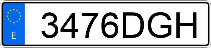 Numer rejestracyjny 3476DGH posiada FORD FOCUS