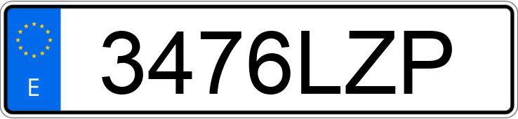 Numer rejestracyjny 3476LZP posiada BMW SERIE 3
