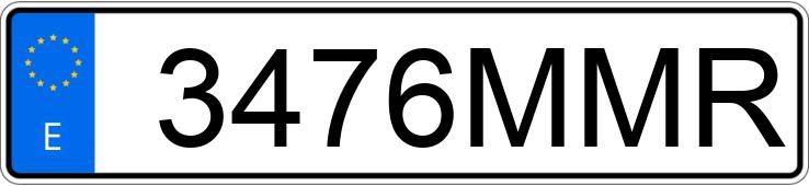 Numer rejestracyjny 3476MMR posiada HYUNDAI I30