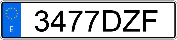 Numer rejestracyjny 3477DZF posiada PEUGEOT EXPERT Numer rejestracyjny 3477DZF posiada PEUGEOT EXPERT