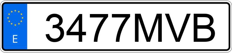 Numer rejestracyjny 3477MVB posiada PORSCHE PANAMERA