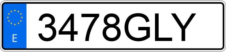 Numer rejestracyjny 3478GLY posiada LAND ROVER RANGE ROVER SPORT