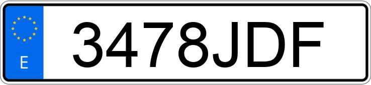 Numer rejestracyjny 3478JDF posiada OPEL CORSA